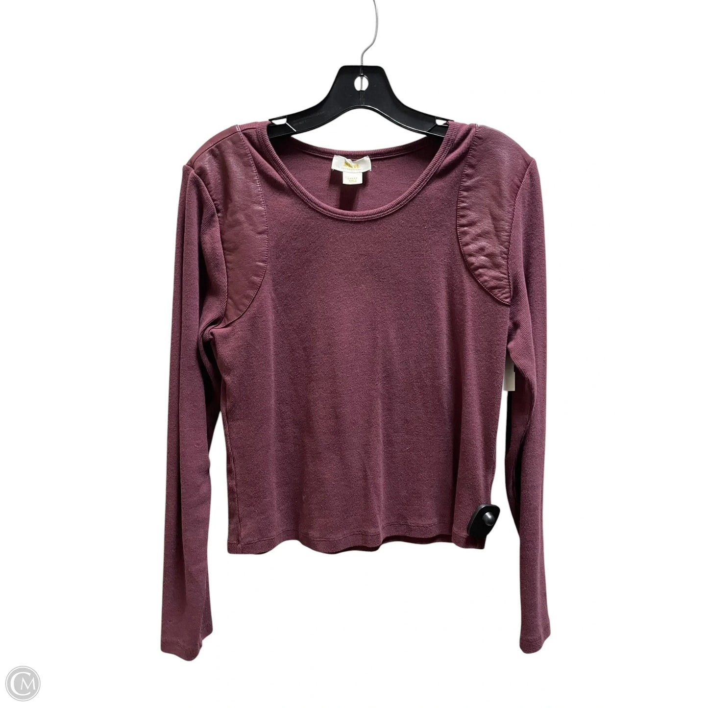 Top Long Sleeve By Maeve In Maroon, Size: L