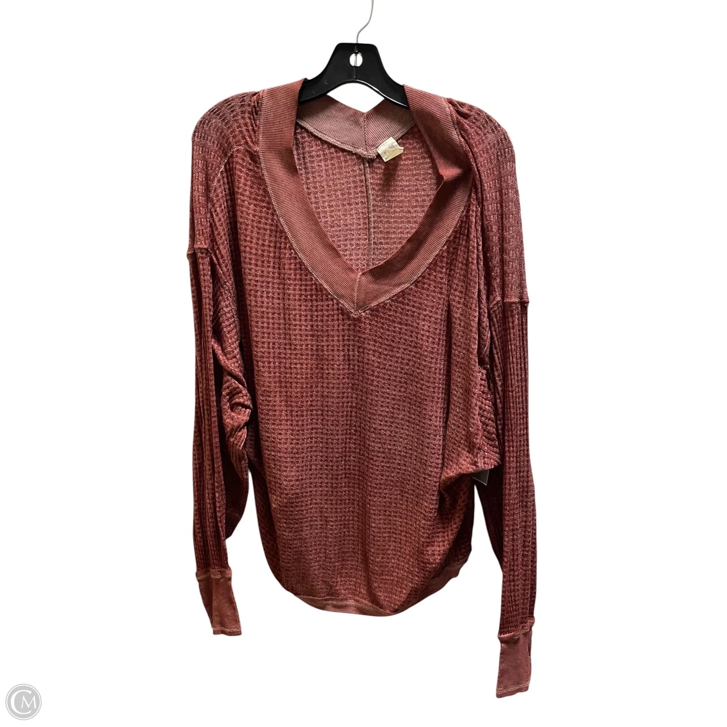 Top Long Sleeve By We The Free In Red, Size: M
