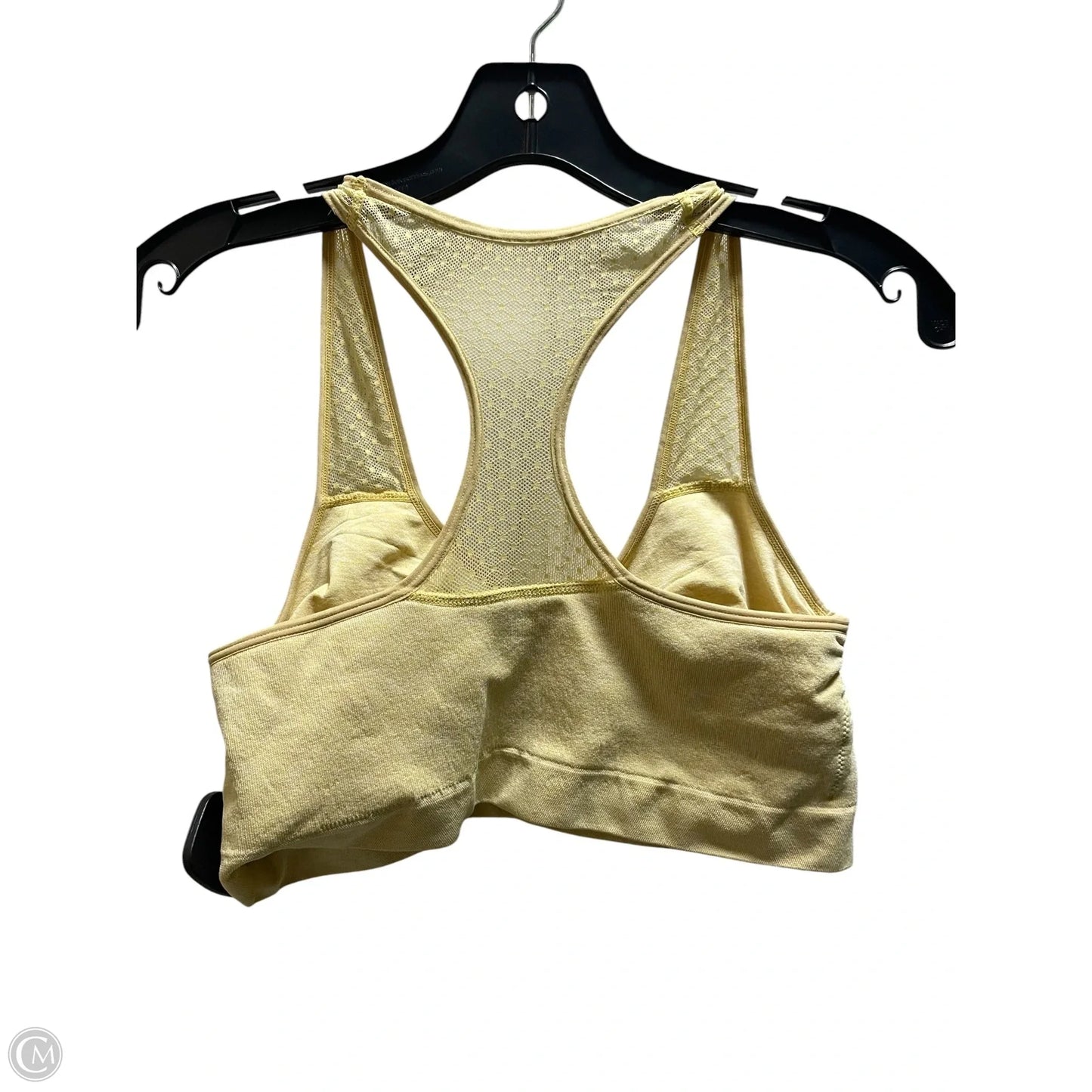 Athletic Bra By Clothes Mentor In Yellow, Size: M