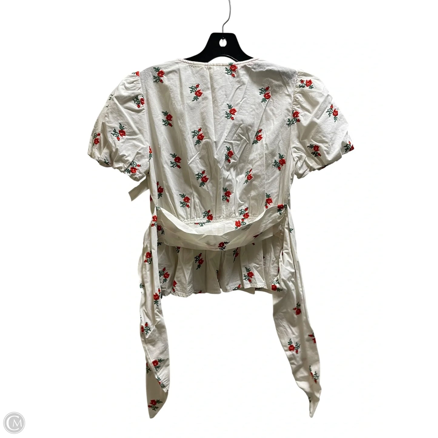 Top Short Sleeve By Maeve In White, Size: 4