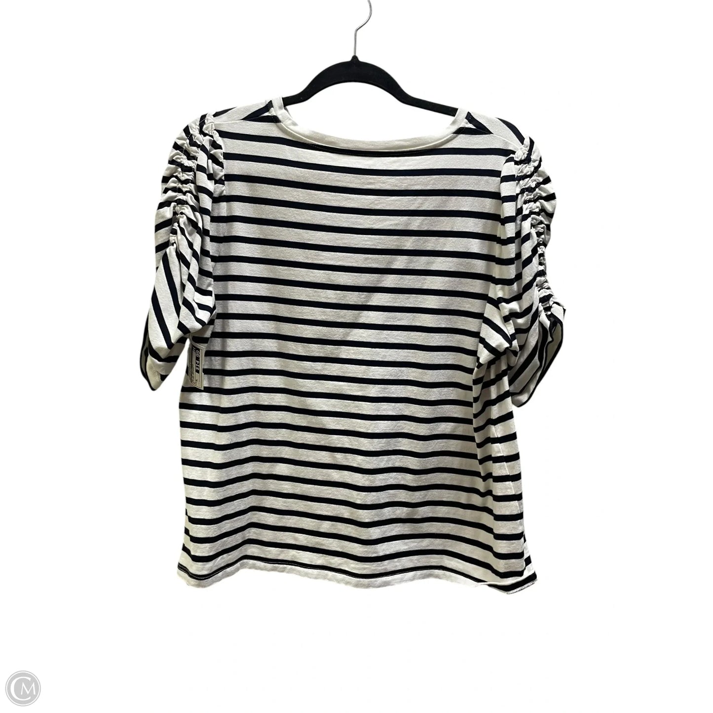 Top Short Sleeve Designer By Kate Spade In Striped Pattern, Size: Xl