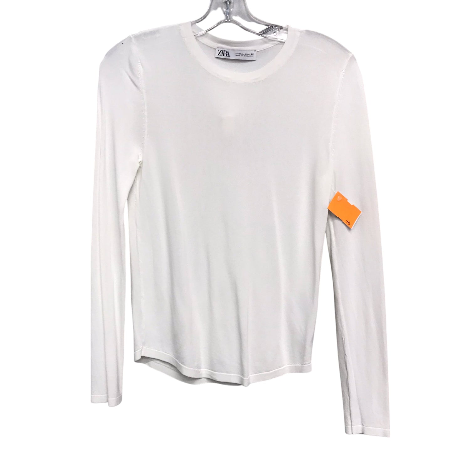 Top Ls Basic By Zara Basic In White, Size:M