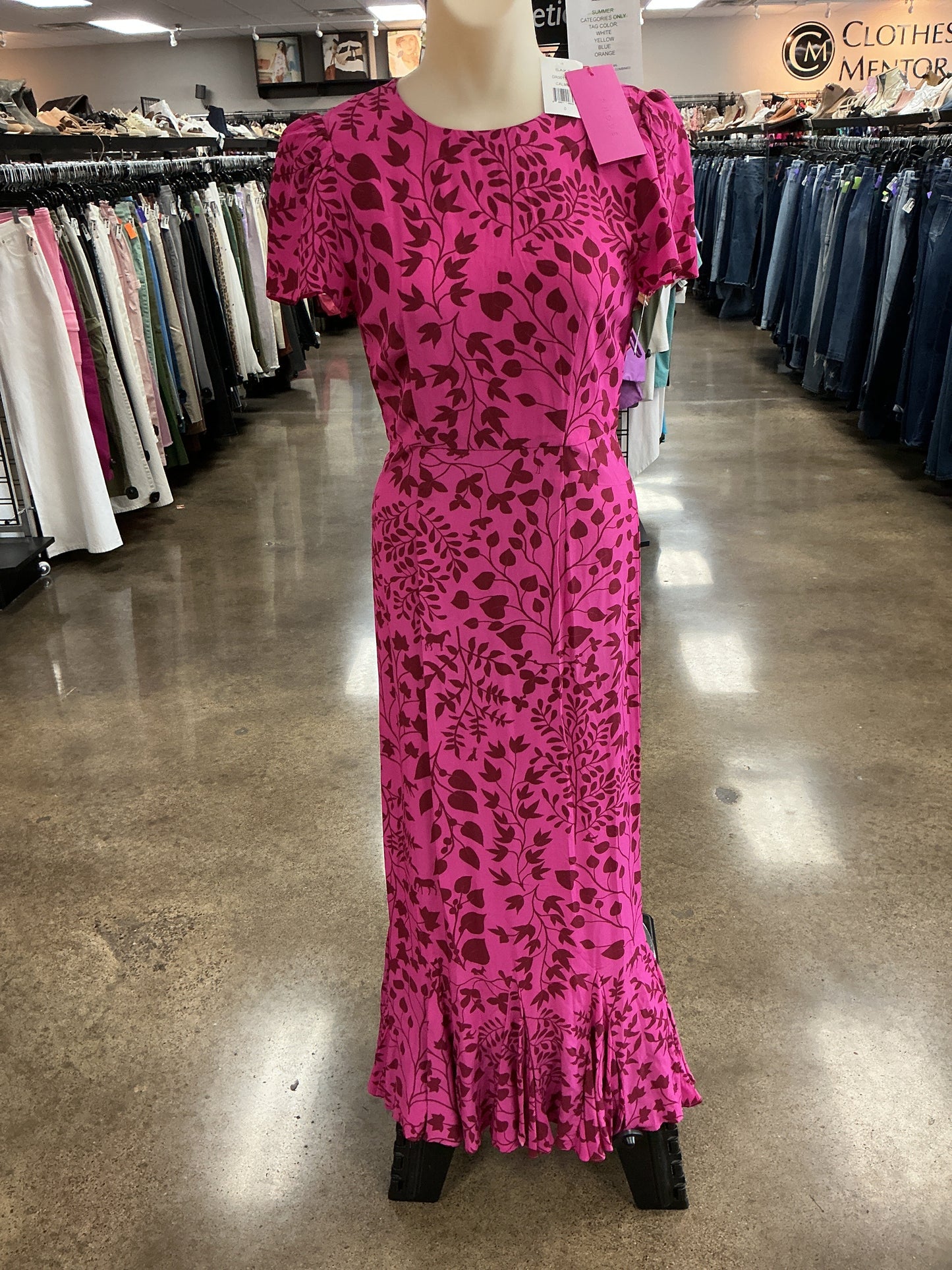 Dress Casual Maxi By Rhode In Pink, Size:0