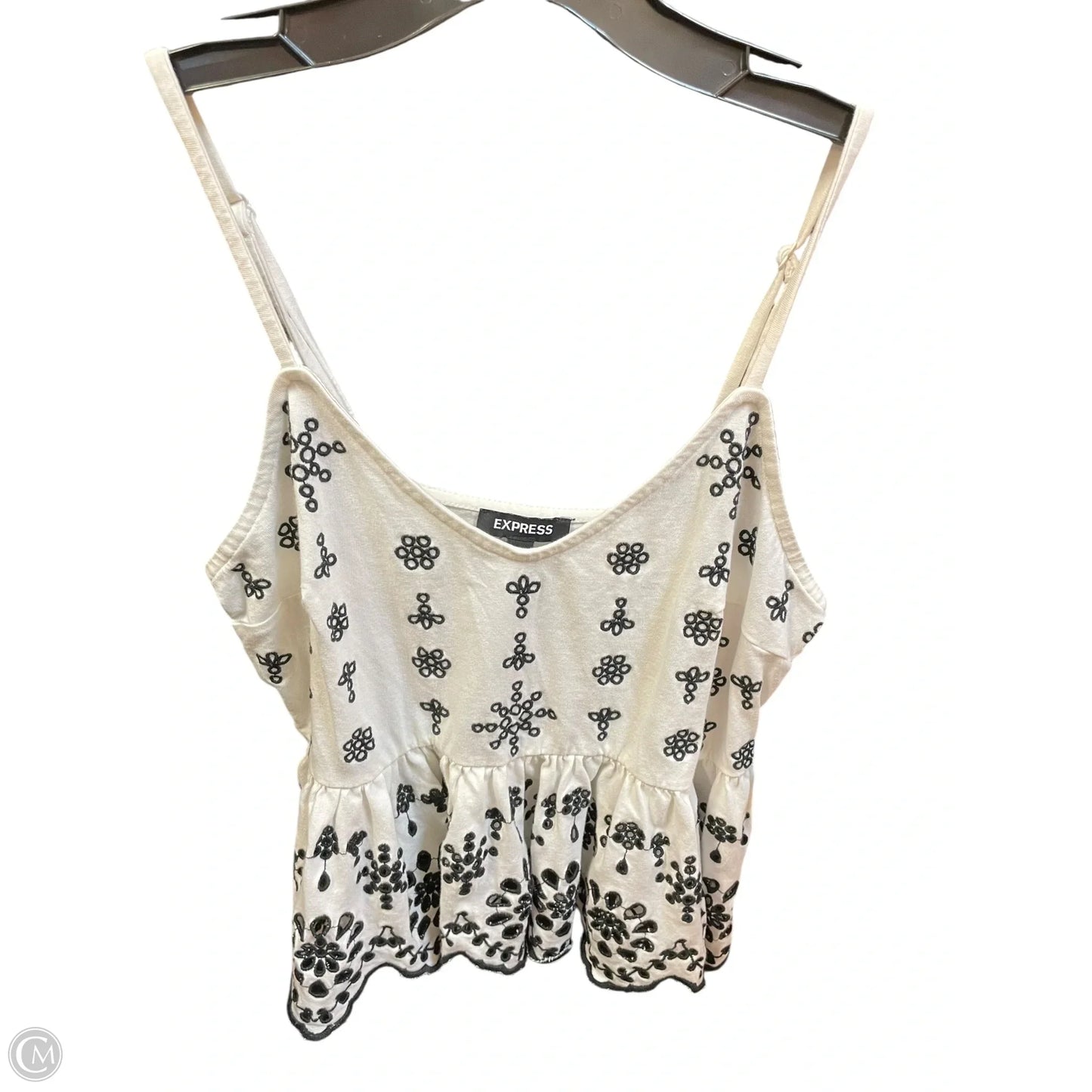 Top Sleeveless By Express In White, Size: Xs