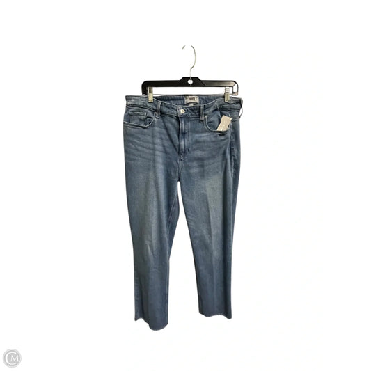 Jeans Straight By Paige In Blue Denim, Size: 16
