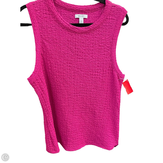 Top Sleeveless By Nine West In Purple, Size: Xl