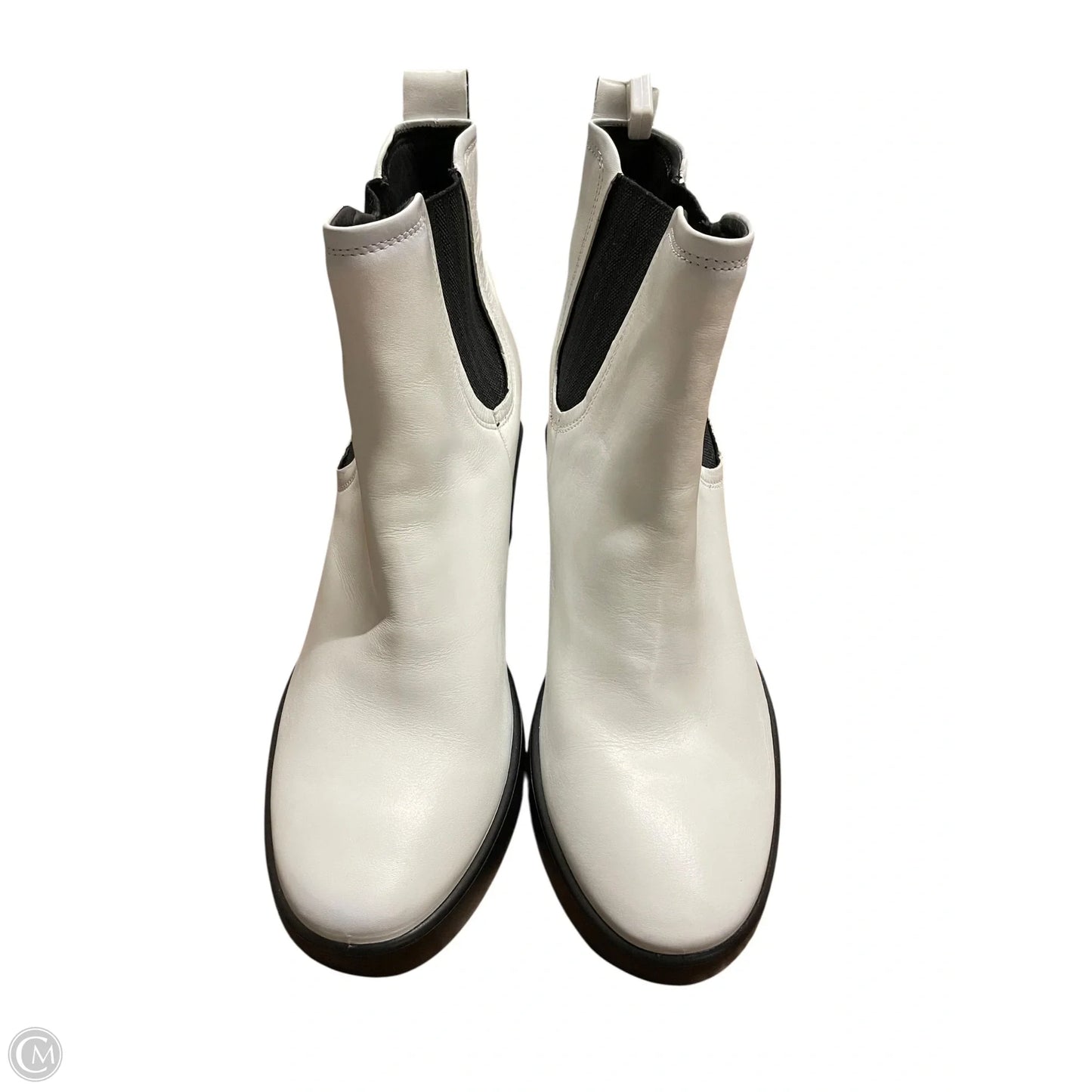 Boots Ankle Heels By Ecco In White, Size: 11.5