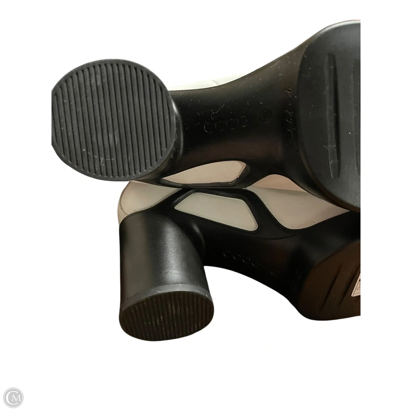 Boots Ankle Heels By Ecco In White, Size: 11.5