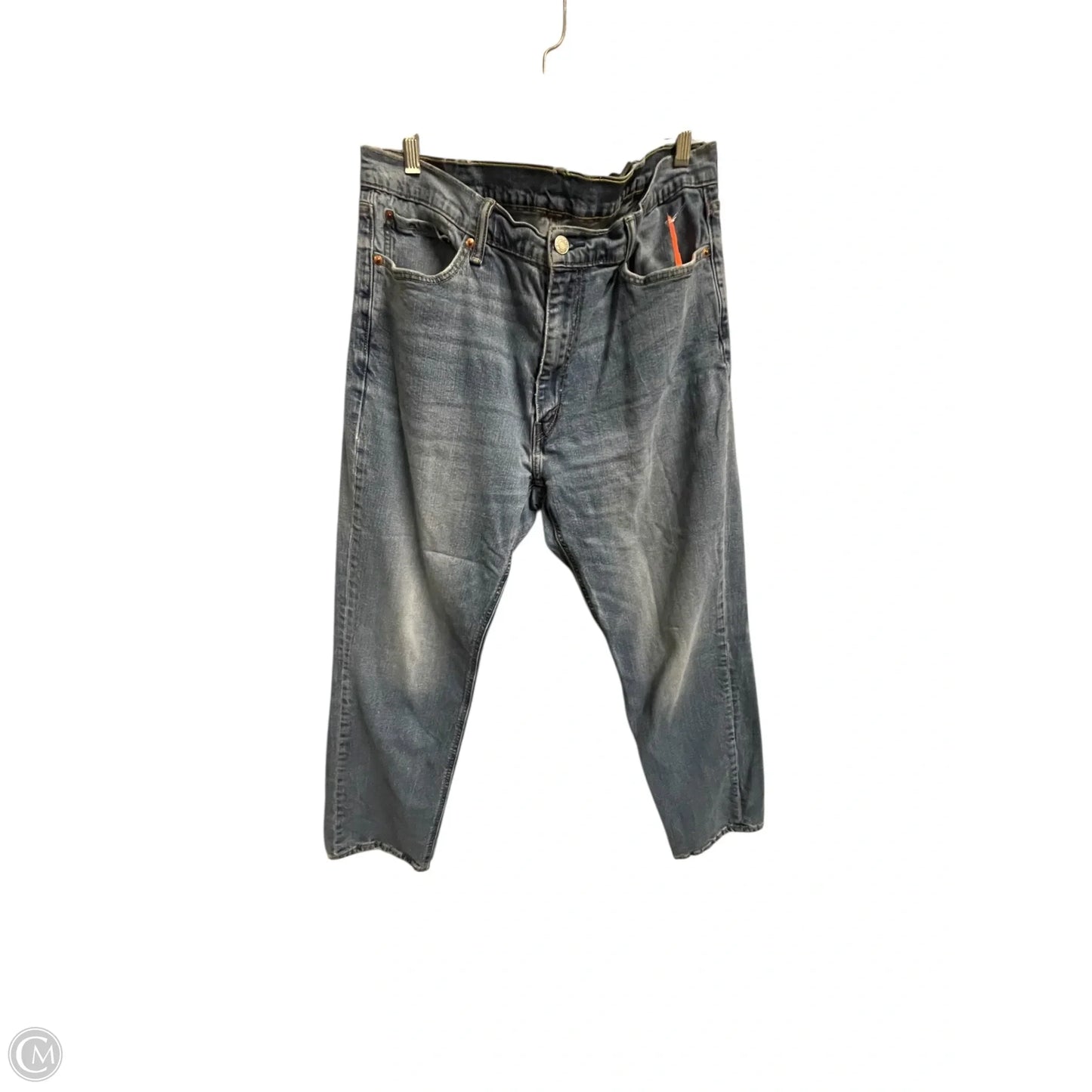 Jeans Straight By Levis In Blue Denim, Size: 22