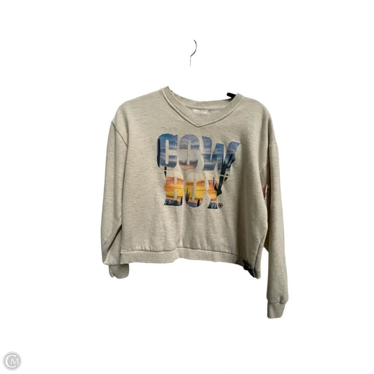 Sweatshirt Crewneck By Ariat In Cream, Size: S