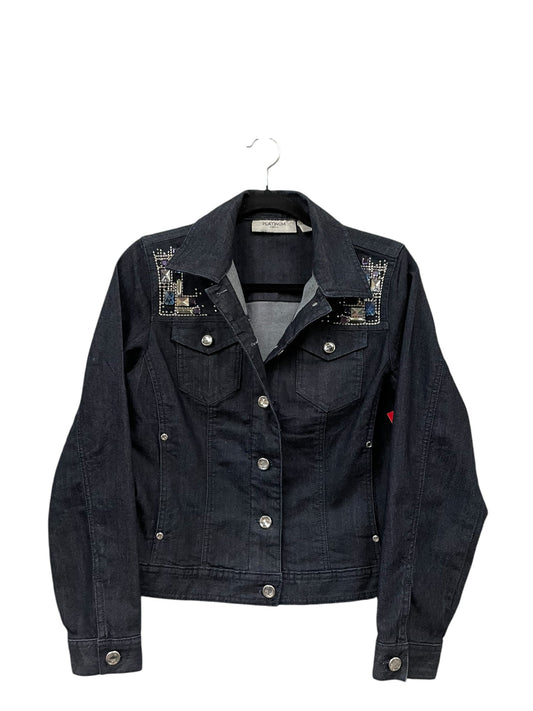 Jacket Denim By Chicos In Blue Denim, Size: S