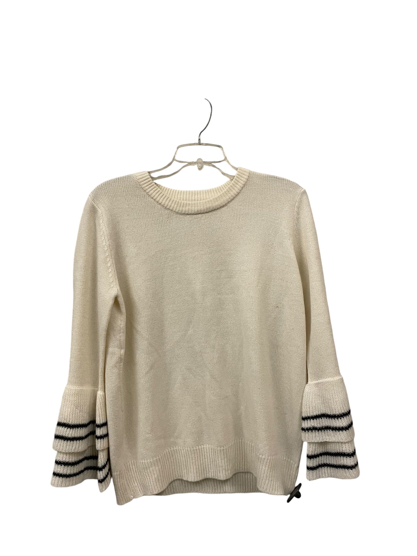 Sweater By Blu Pepper In White, Size: M