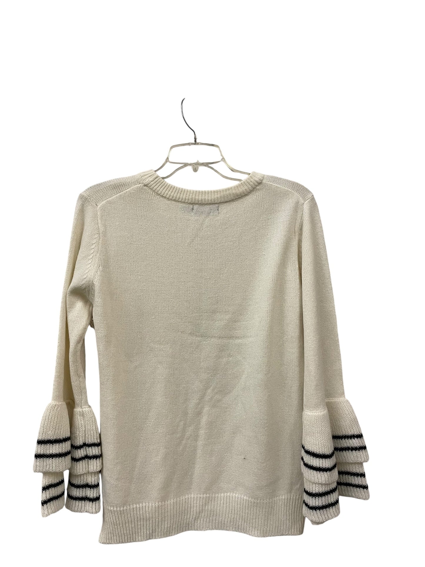 Sweater By Blu Pepper In White, Size: M