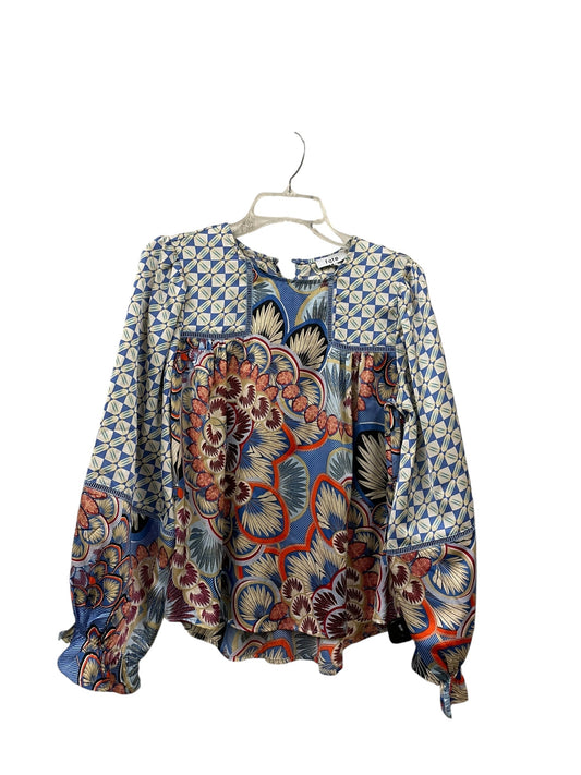 Top Long Sleeve By Fate In Blue, Size: Xs