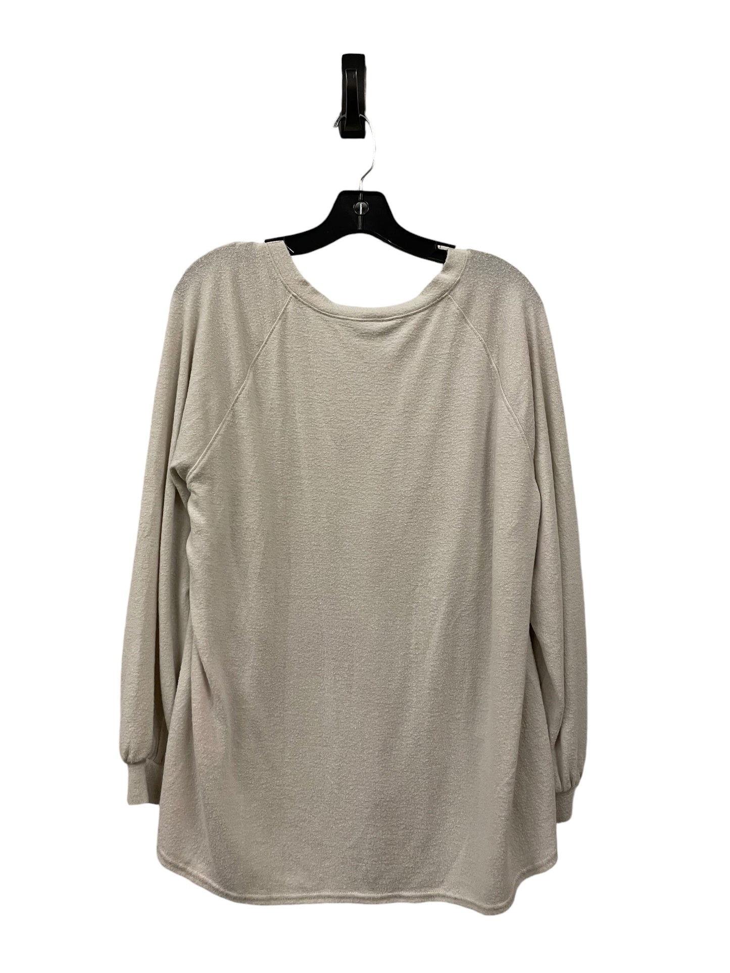 Top Long Sleeve Basic By Lucky Brand In Tan, Size: S