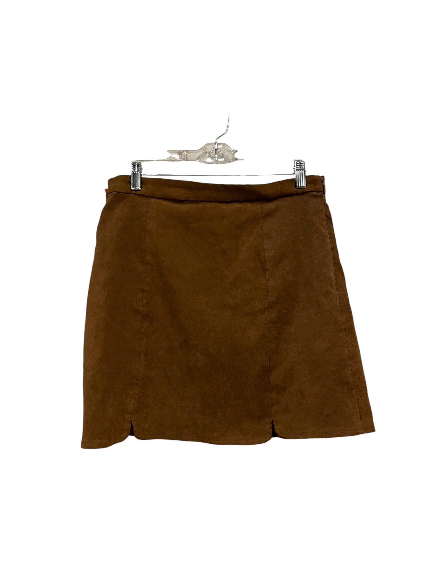 Skirt Mini & Short By Clothes Mentor In Brown, Size: L