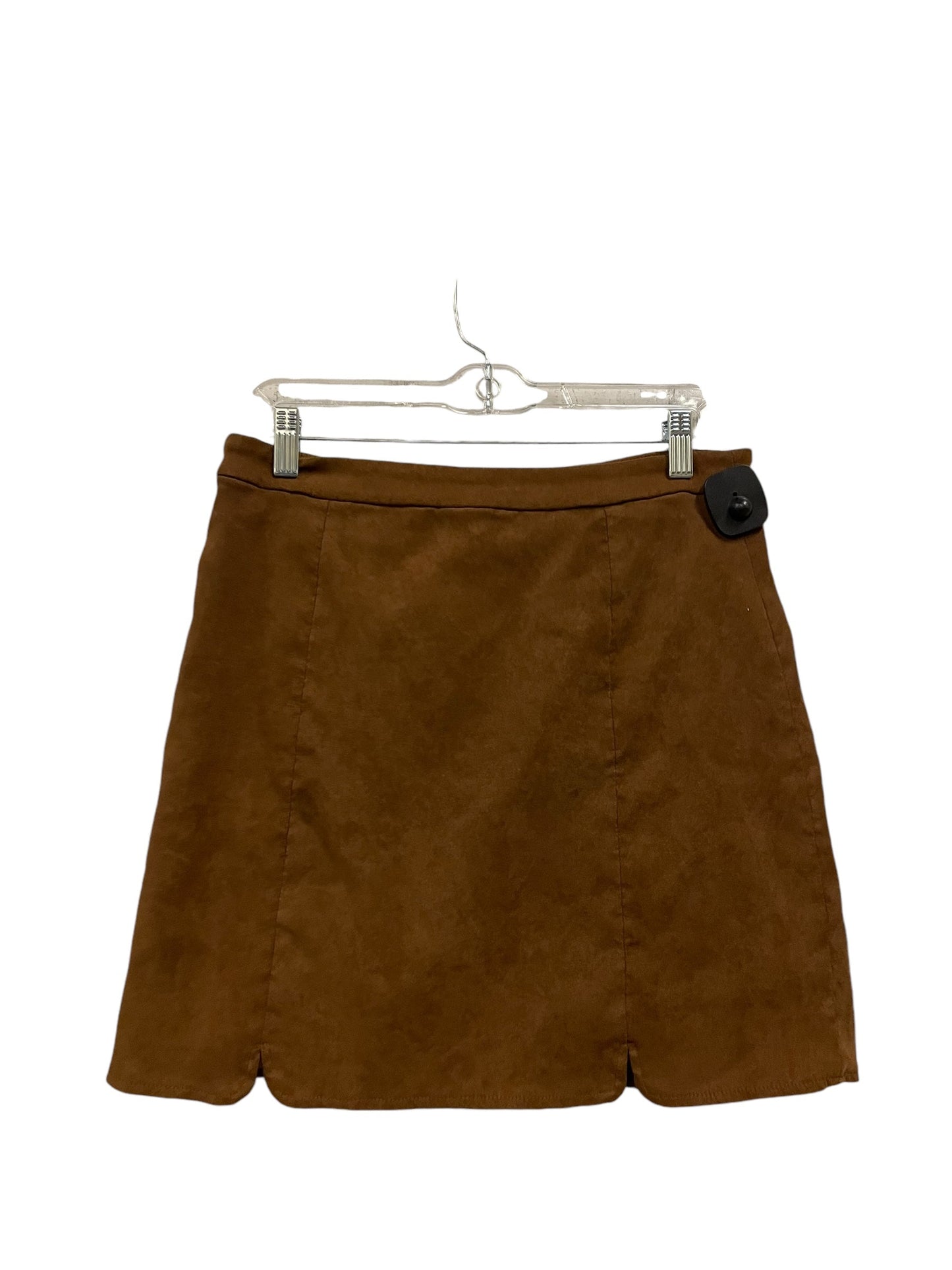 Skirt Mini & Short By Clothes Mentor In Brown, Size: L