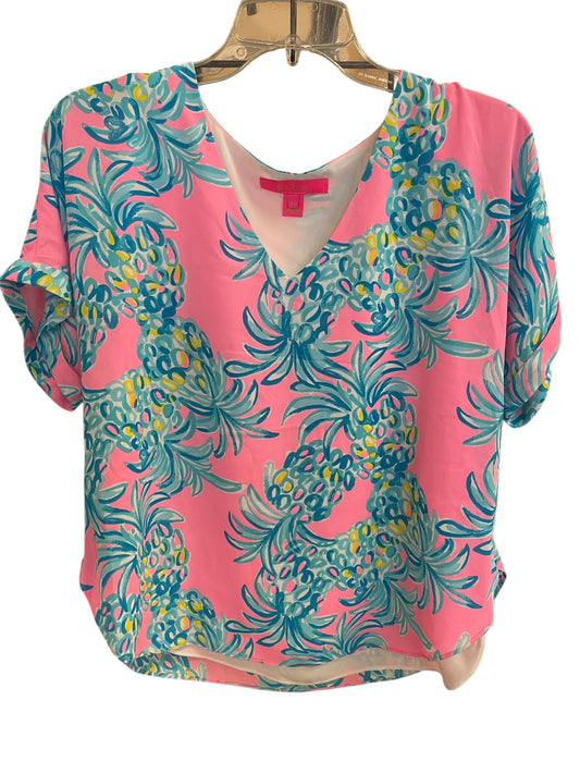 Top Short Sleeve By Lilly Pulitzer In Pink, Size: Xs