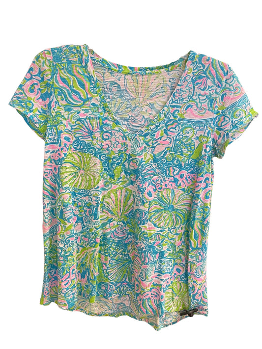 Top Short Sleeve Basic By Lilly Pulitzer In Blue, Size: S