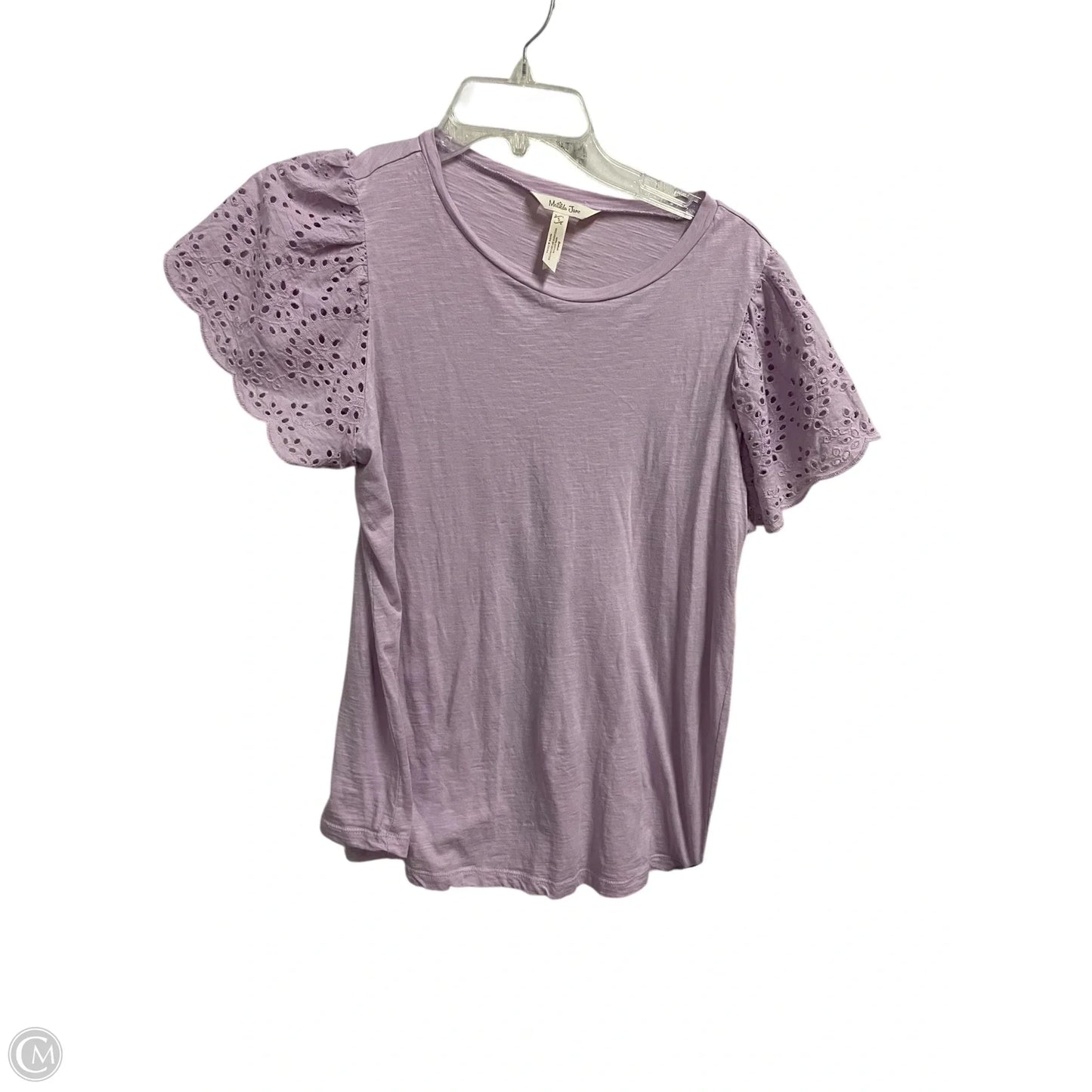 Top Short Sleeve By Matilda Jane In Purple, Size: S