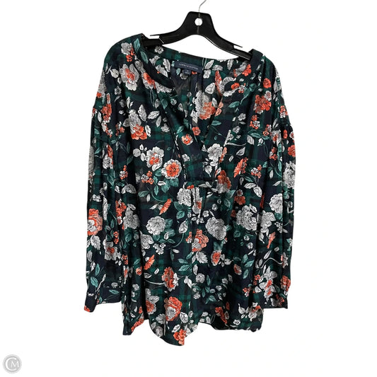 Top Long Sleeve By Tommy Hilfiger In Navy, Size: 2x