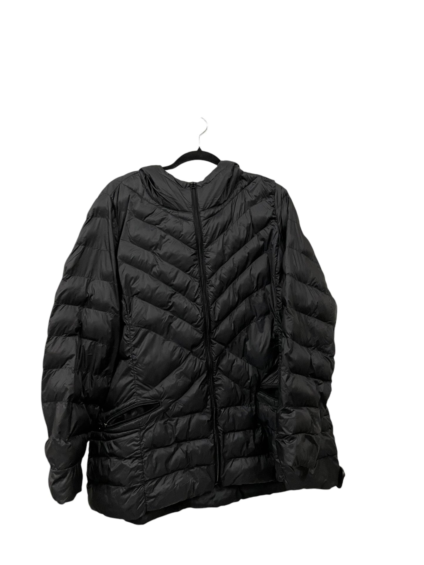 Coat Puffer & Quilted By Lane Bryant In Black, Size: Xl