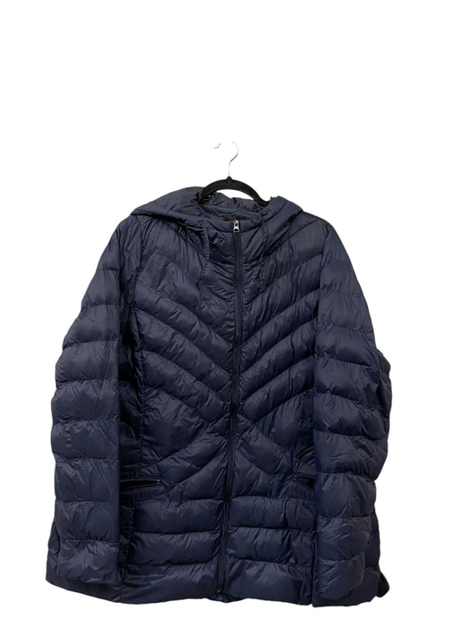 Jacket Puffer & Quilted By Lane Bryant In Blue, Size: Xl