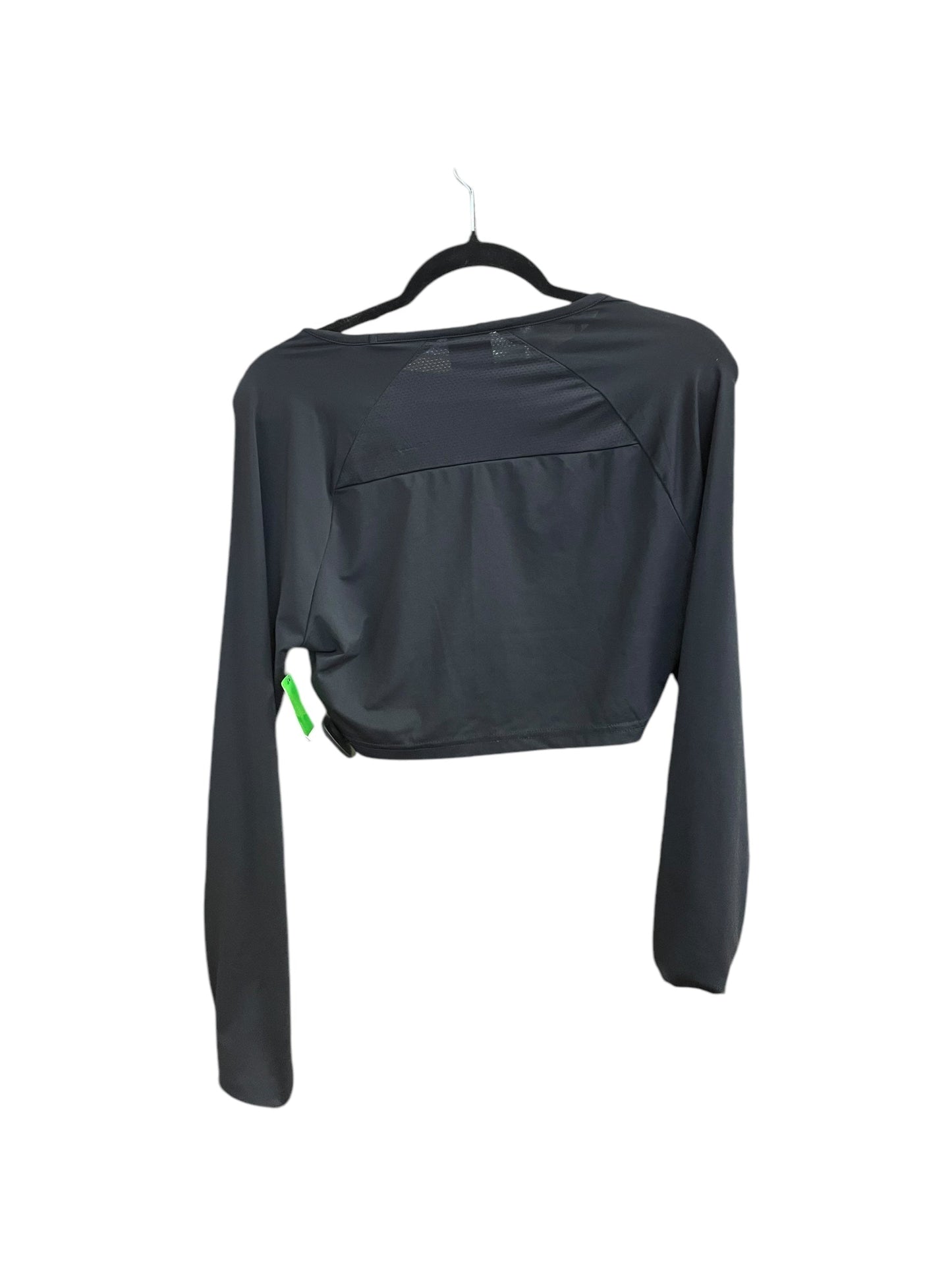 Athletic Top Long Sleeve Crewneck By Gym Shark In Black, Size: S