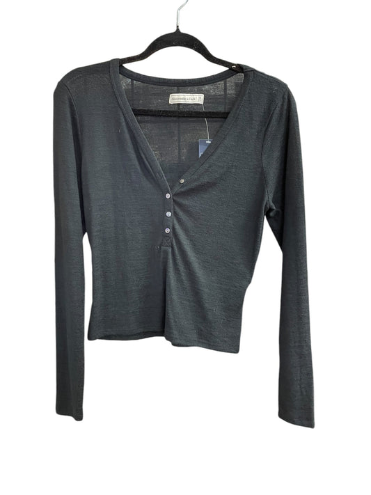 Top Long Sleeve Basic By Abercrombie And Fitch In Black, Size: M