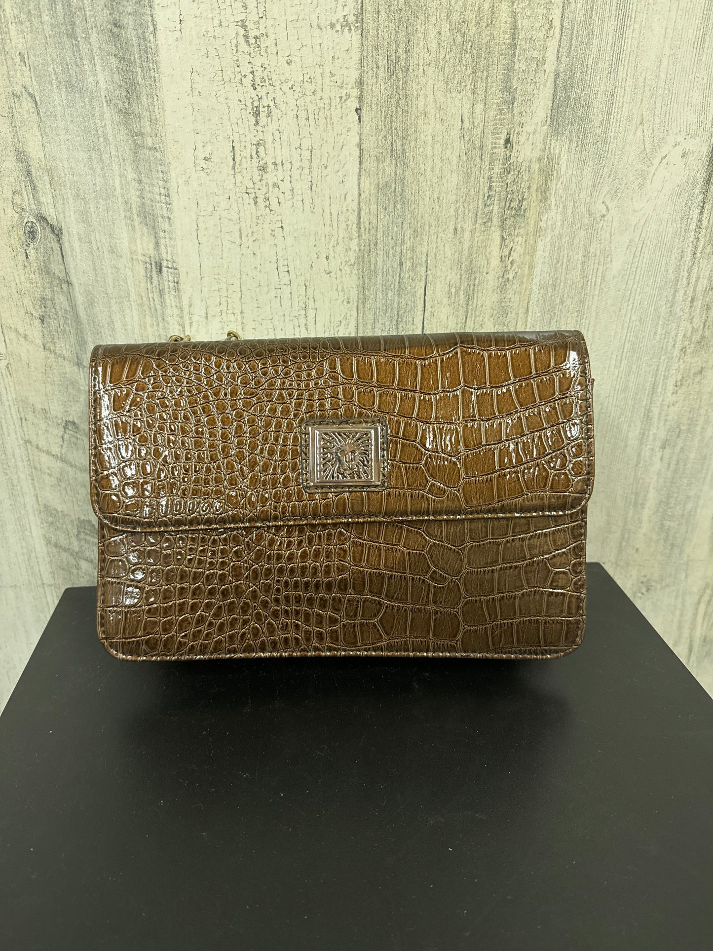 Brown Handbag Anne Klein, Size Medium