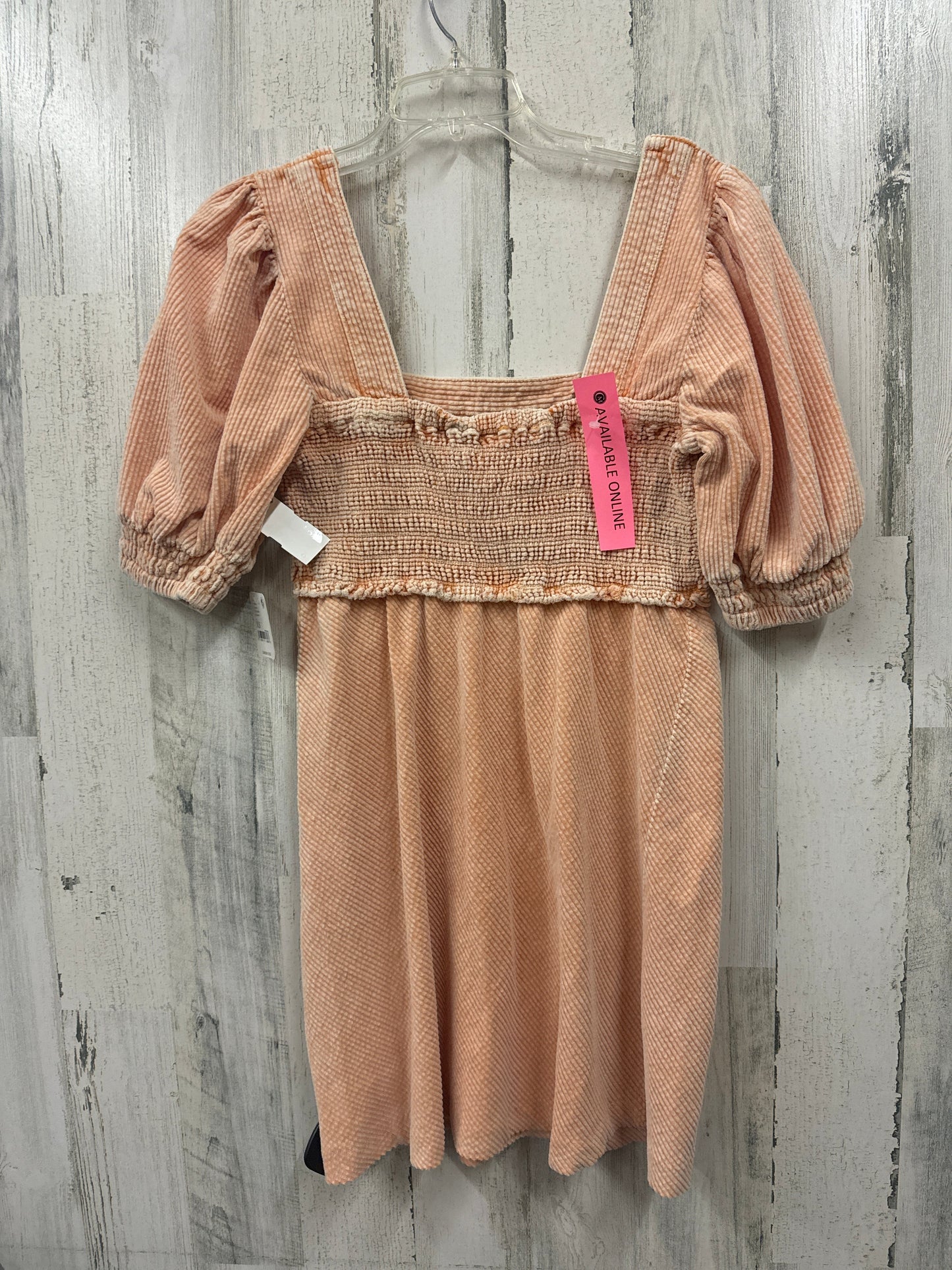 Orange Dress Casual Short Free People, Size Xs