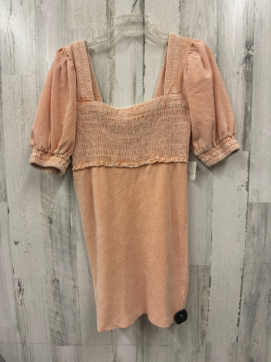 Orange Dress Casual Short Free People, Size Xs