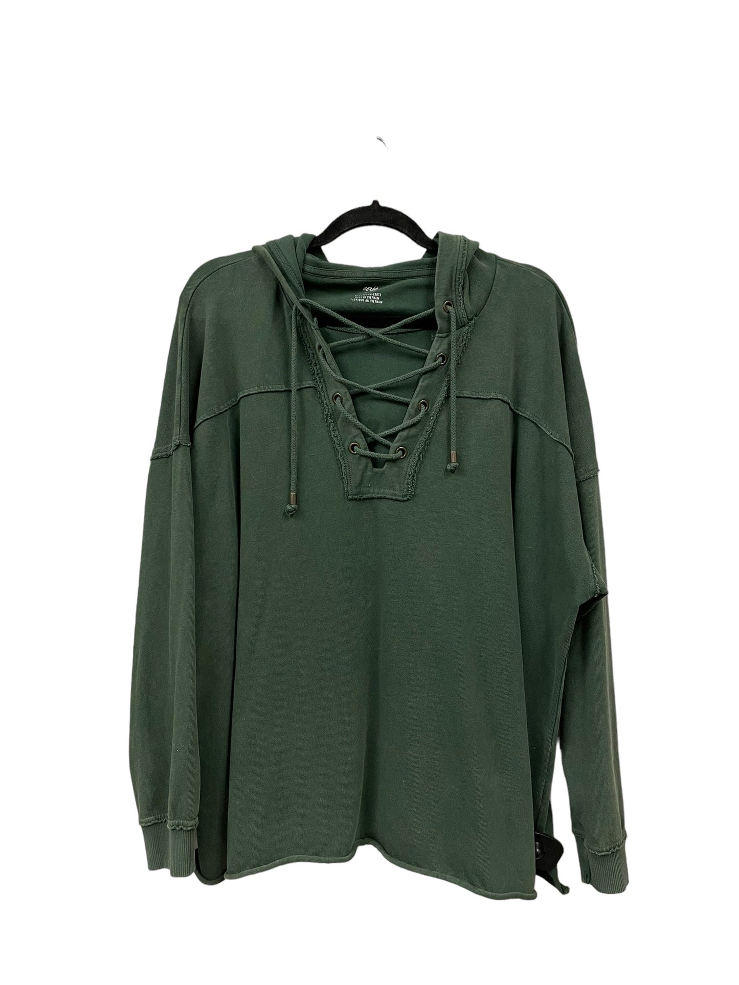 Sweatshirt Hoodie By Aerie In Green, Size: S