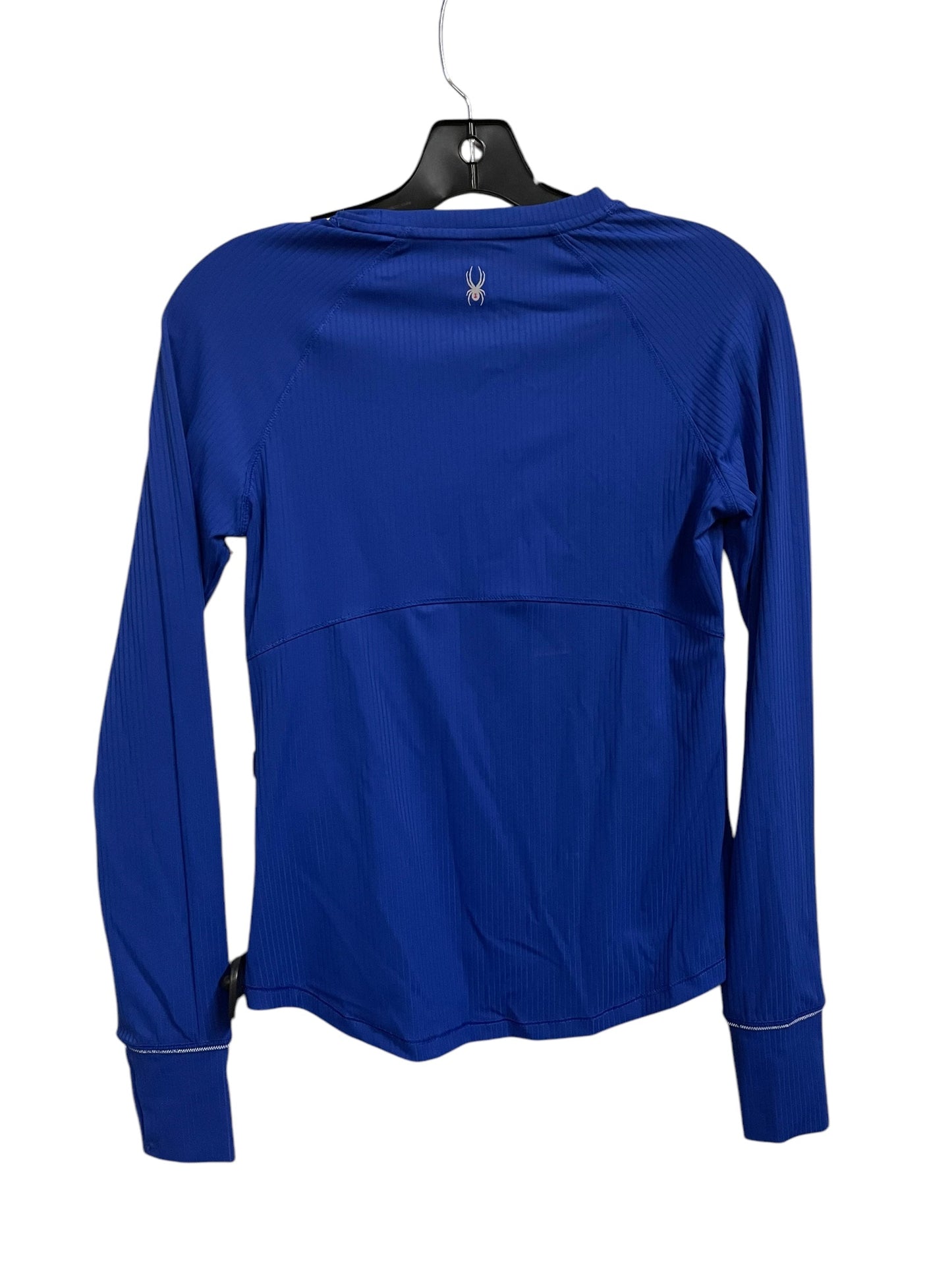 Athletic Top Long Sleeve Crewneck By Spyder In Blue, Size: Xs