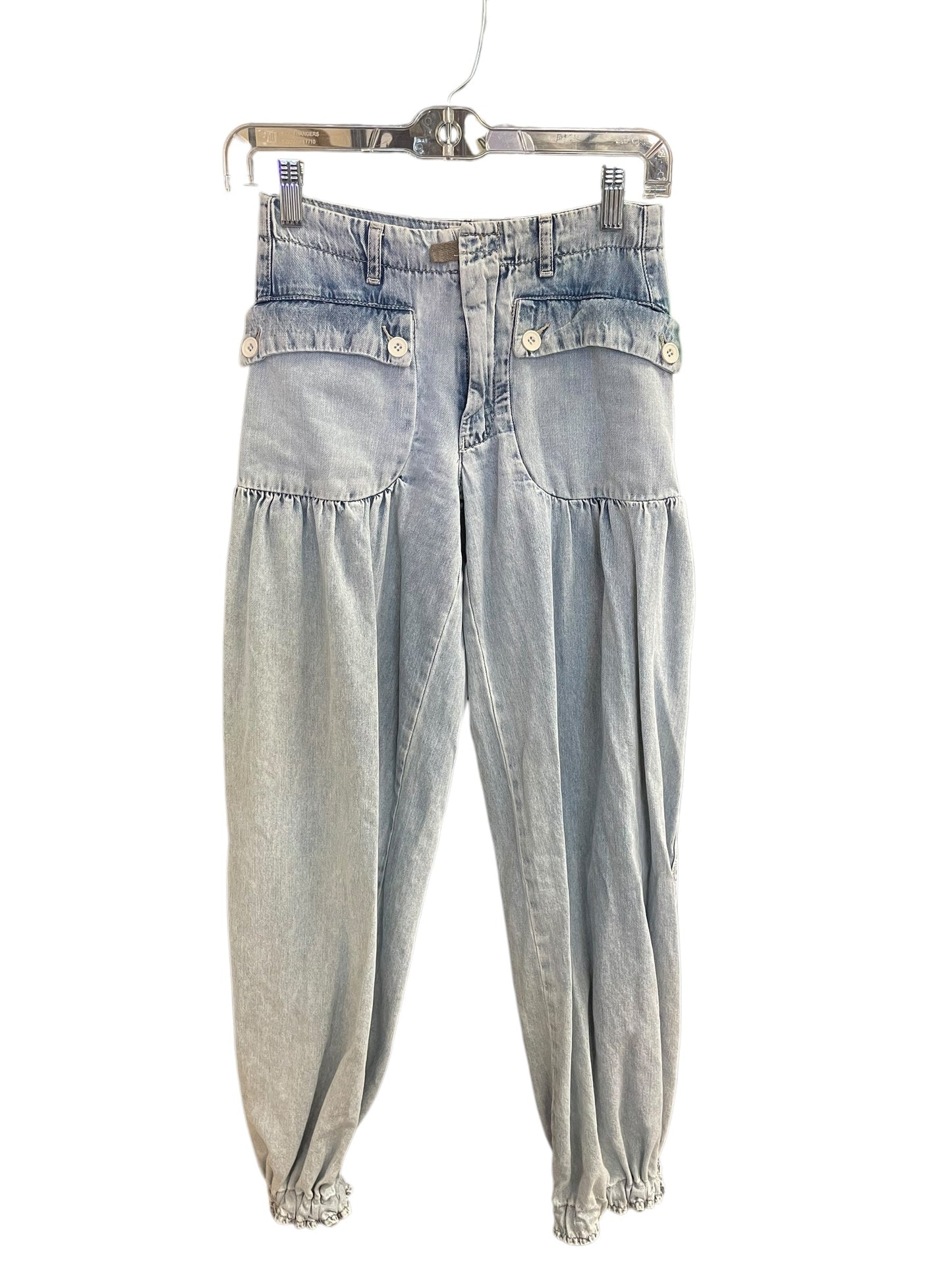 Jeans Wide Leg By Free People In Blue Denim, Size: 0