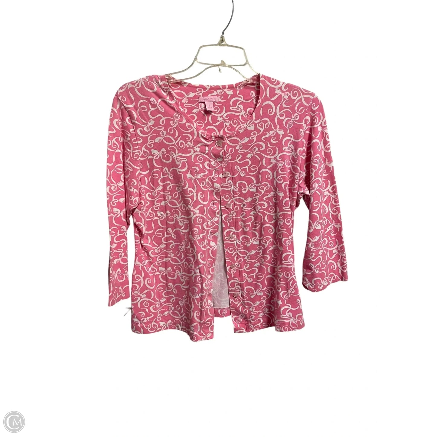 Top Long Sleeve Designer By Lilly Pulitzer In Pink, Size: S
