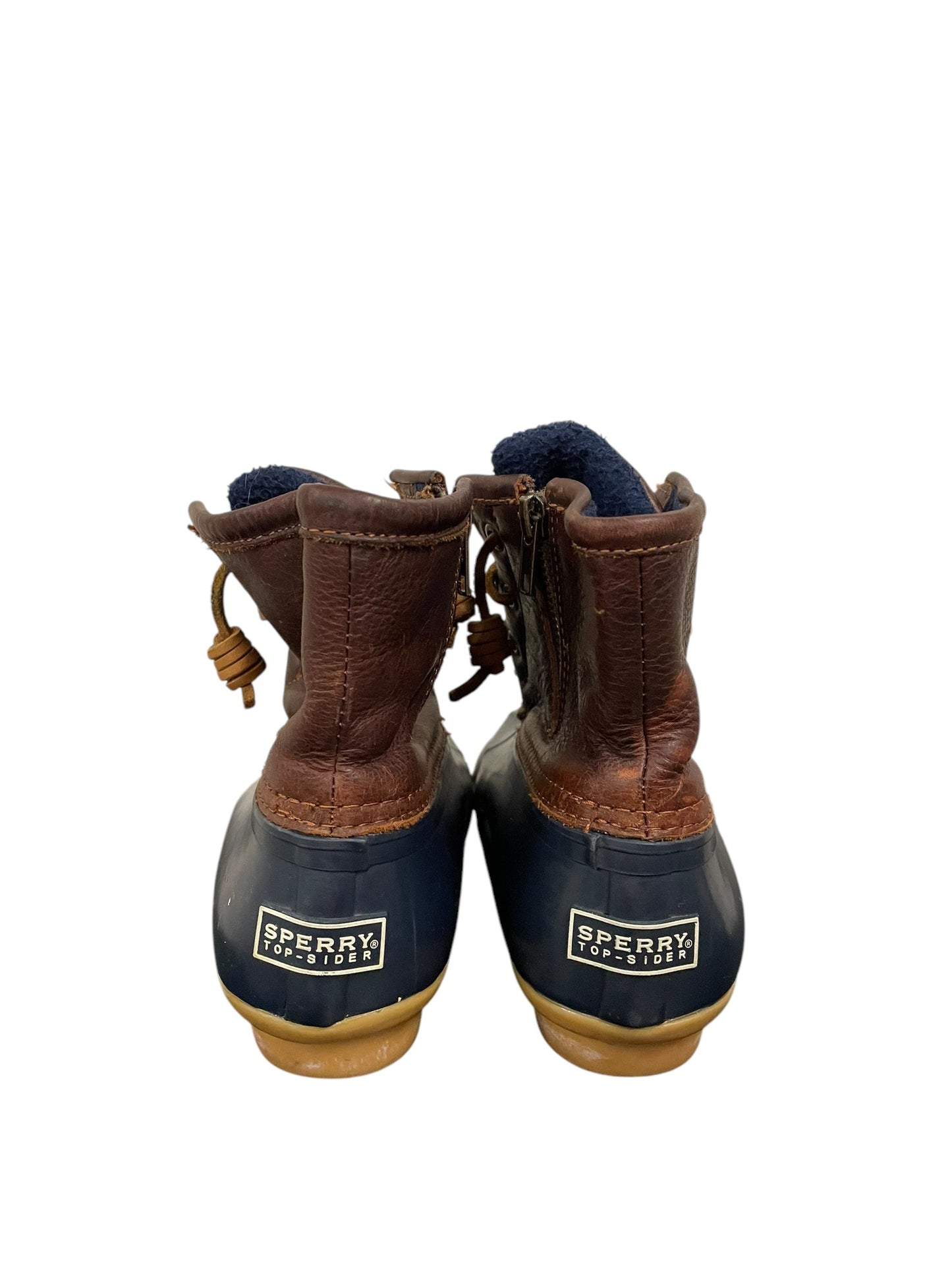 Boots Rain By Sperry In Blue & Brown, Size: 6.5