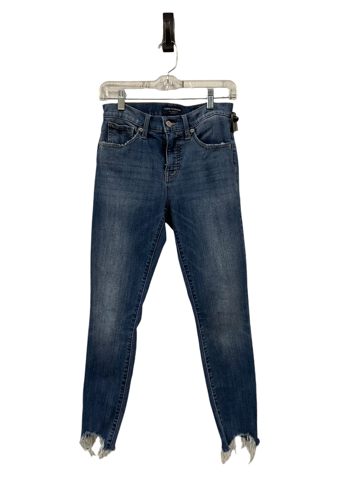 Jeans Skinny By Lucky Brand In Blue Denim, Size: 6