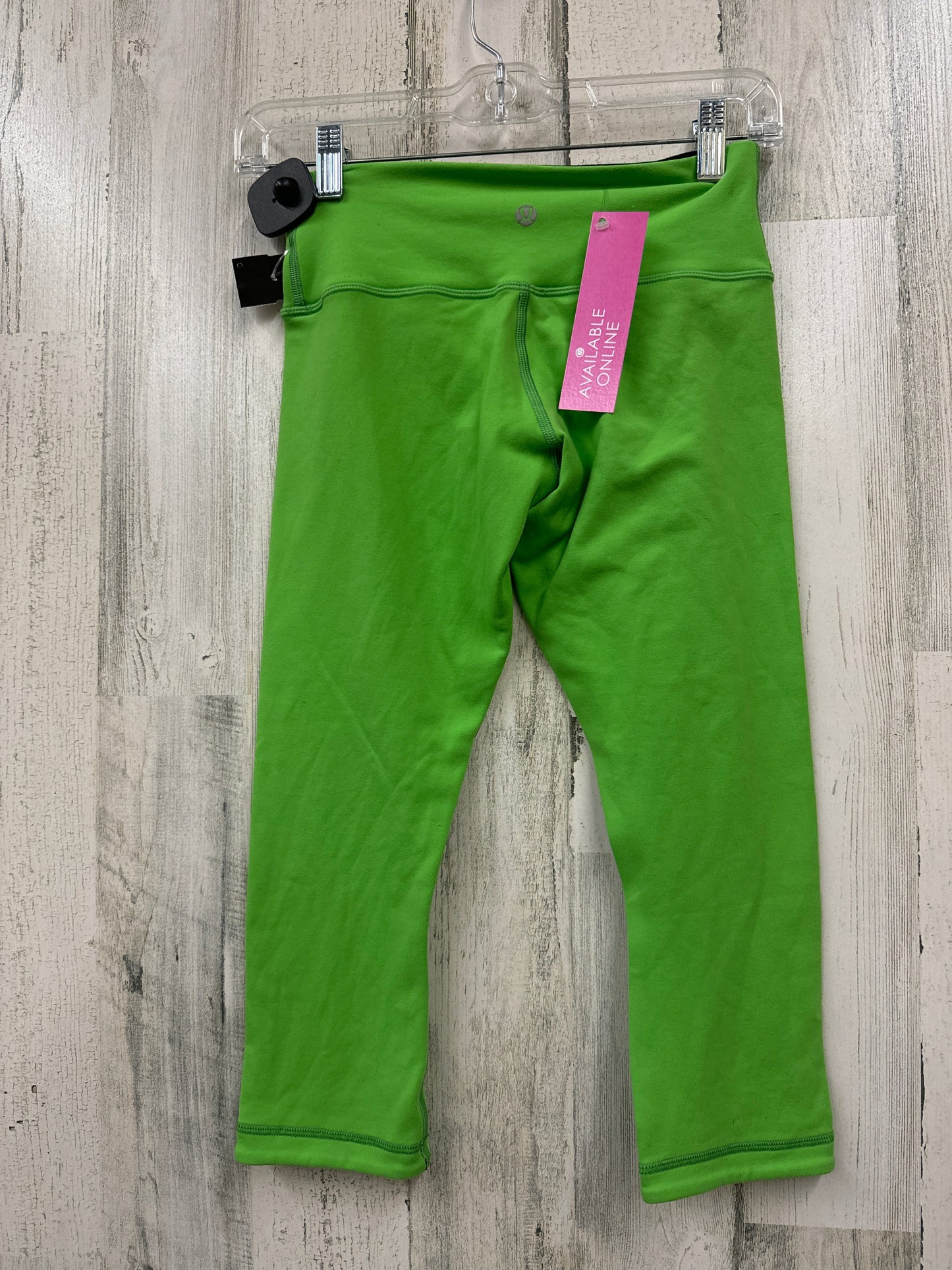 Green Athletic Capris Lululemon, Size 4