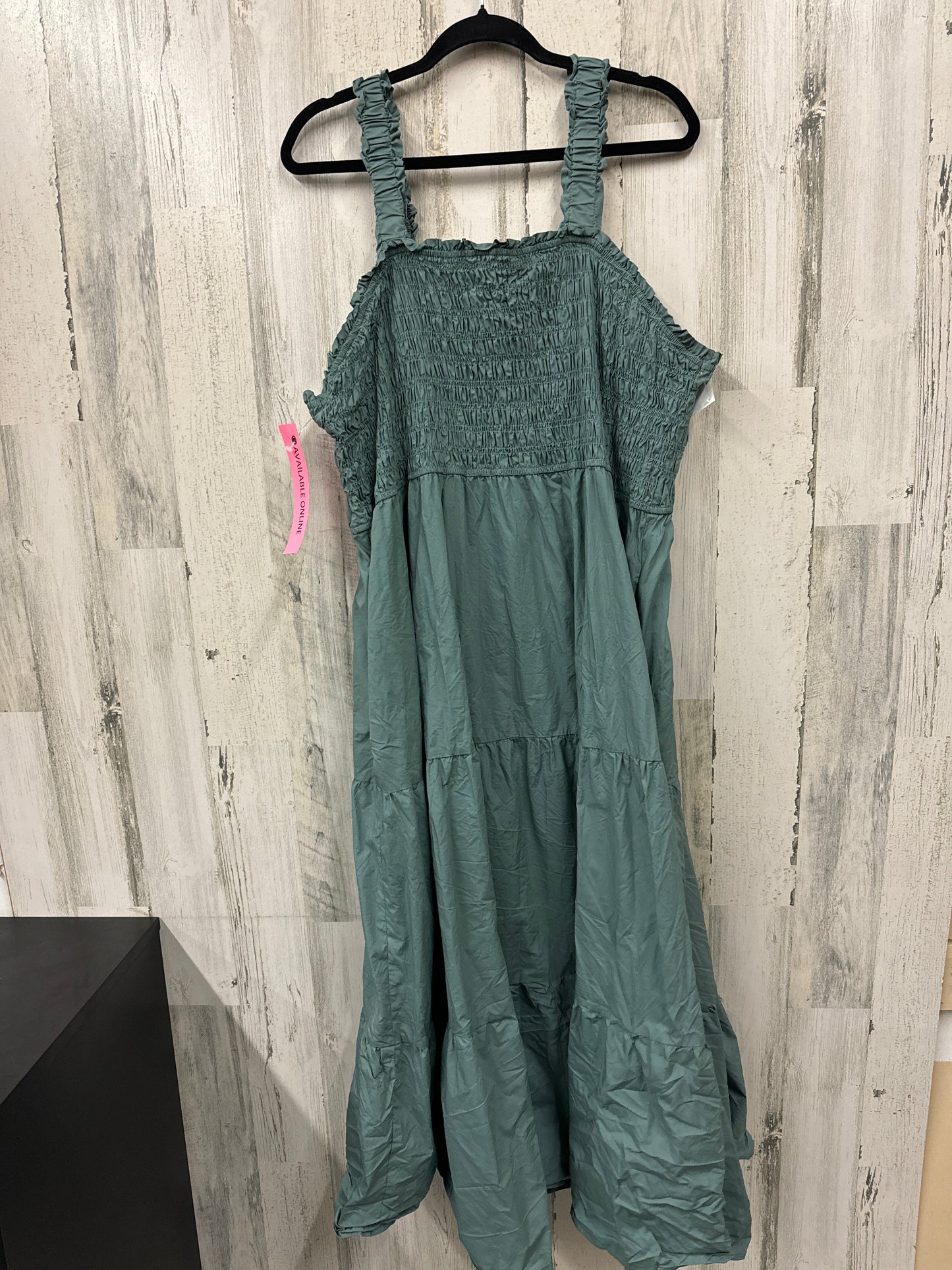 Green Dress Casual Maxi Altard State, Size 3x
