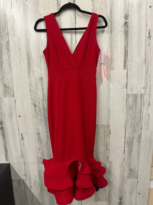 Red Dress Casual Midi Fashion Nova, Size S