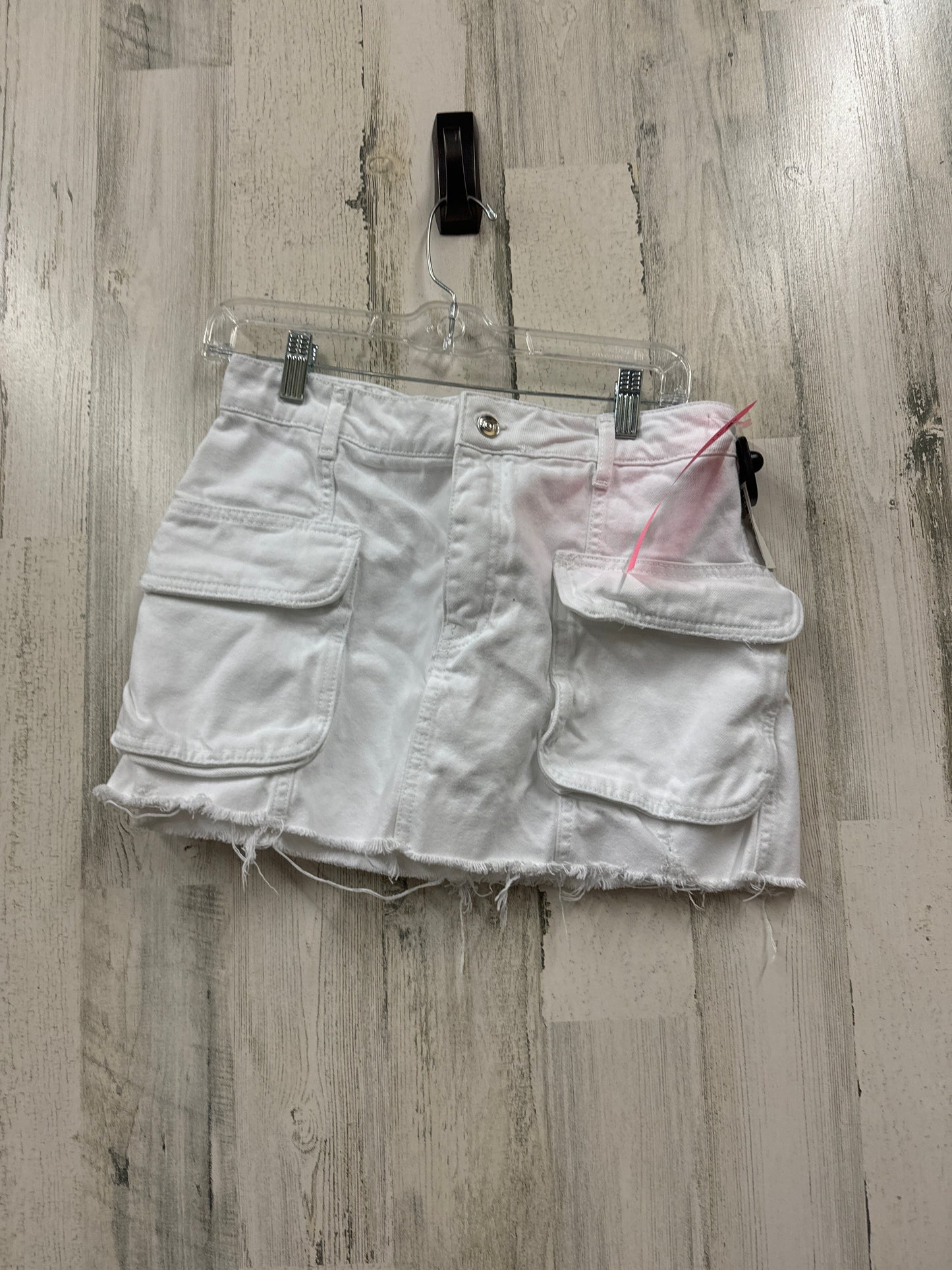 White Skirt Mini & Short Zara, Size M