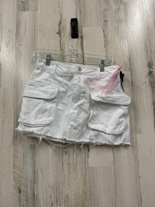 White Skirt Mini & Short Zara, Size M