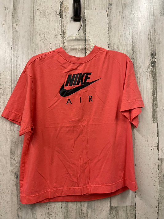 Coral Athletic Top Short Sleeve Nike Apparel, Size S