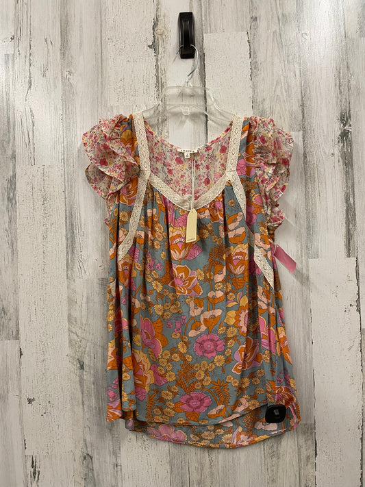 Top Sleeveless By Jodifl In Floral Print, Size: S