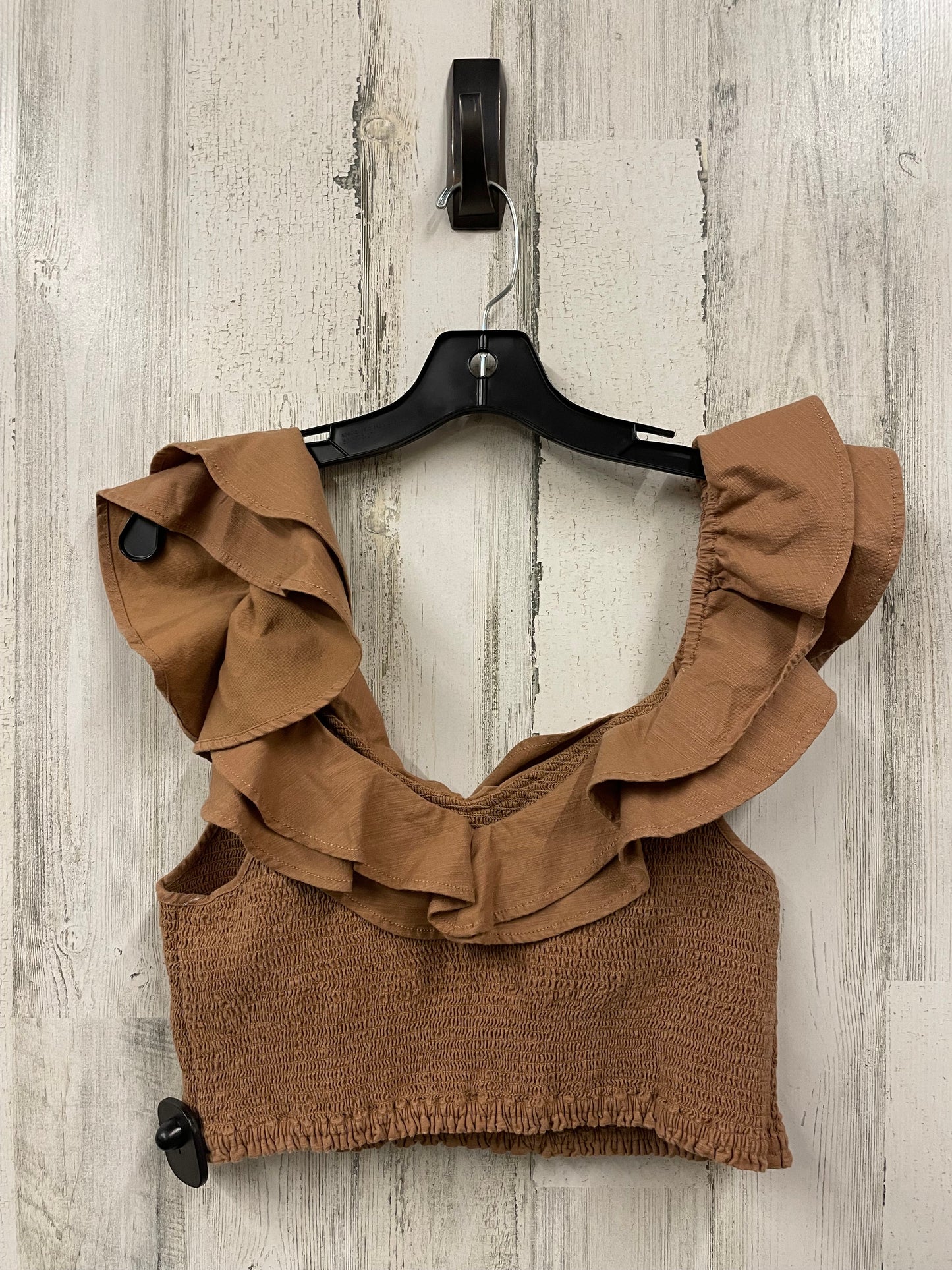 Top Sleeveless By Maeve In Brown, Size: M