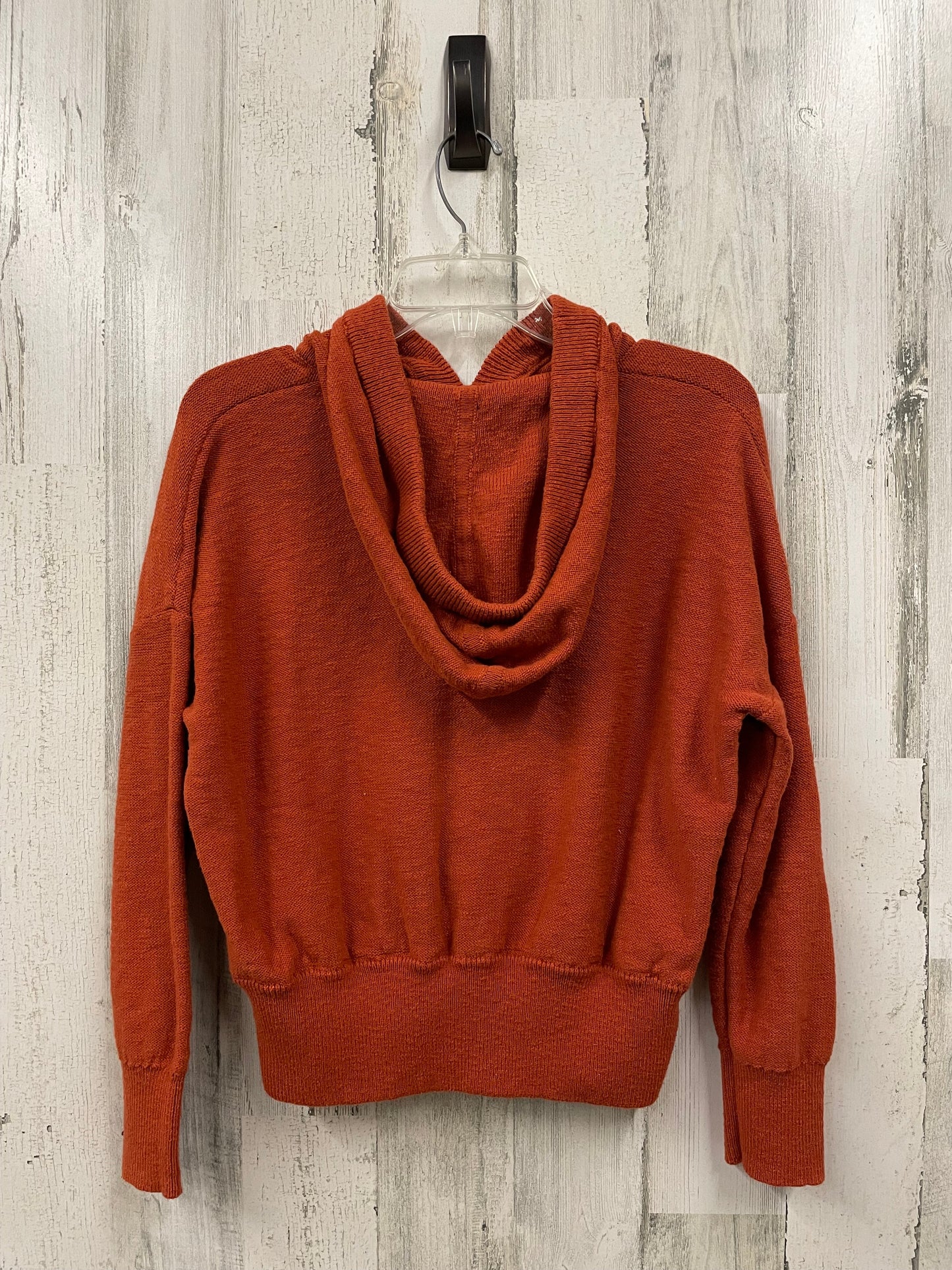 Sweatshirt Hoodie By Madewell In Orange, Size: S