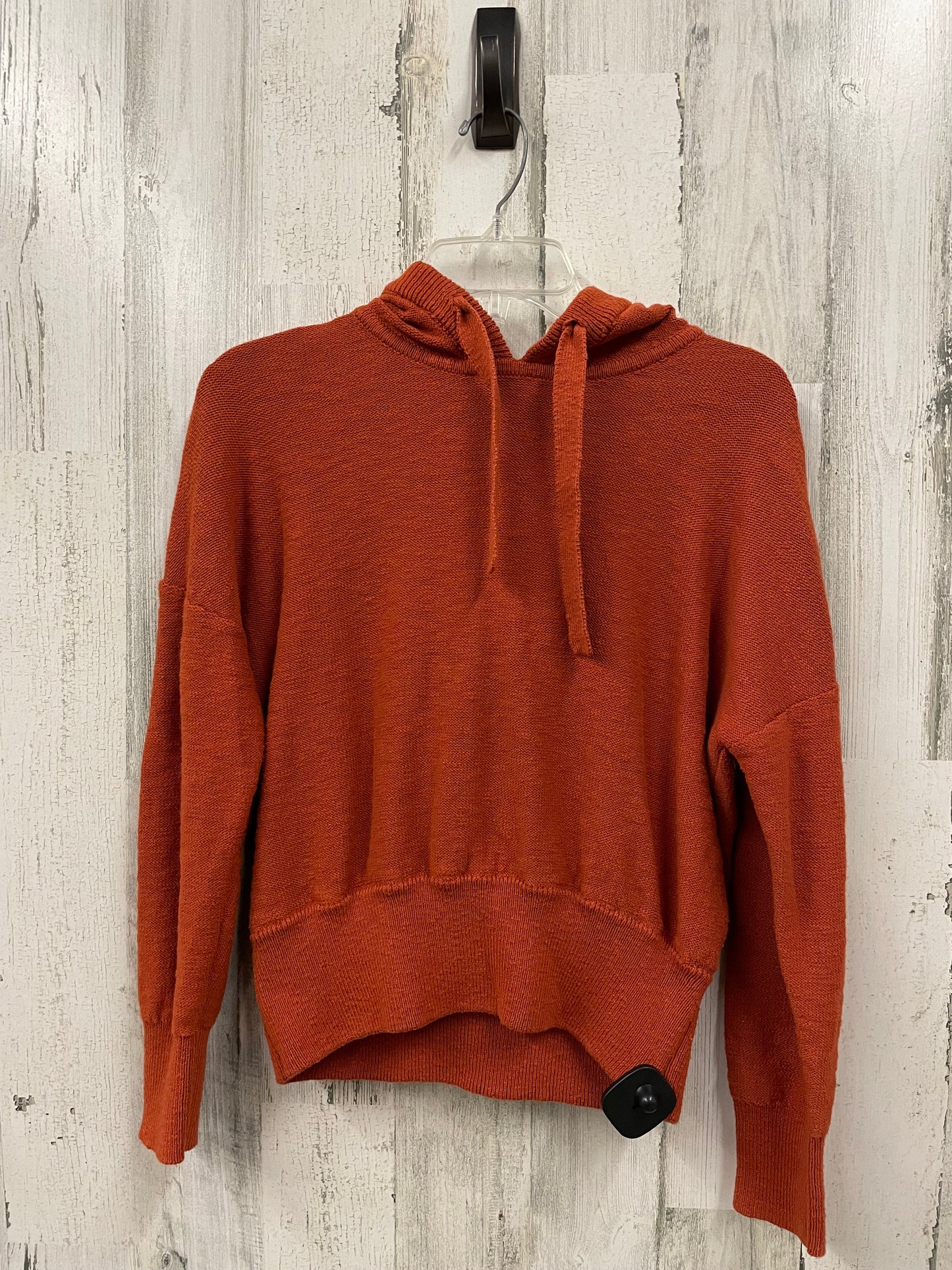 Sweatshirt Hoodie By Madewell In Orange, Size: S