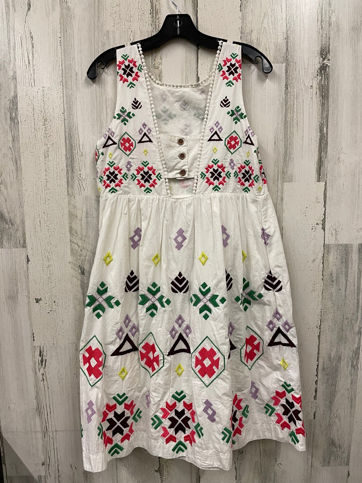 Dress Casual Midi By Anthropologie In White, Size: S