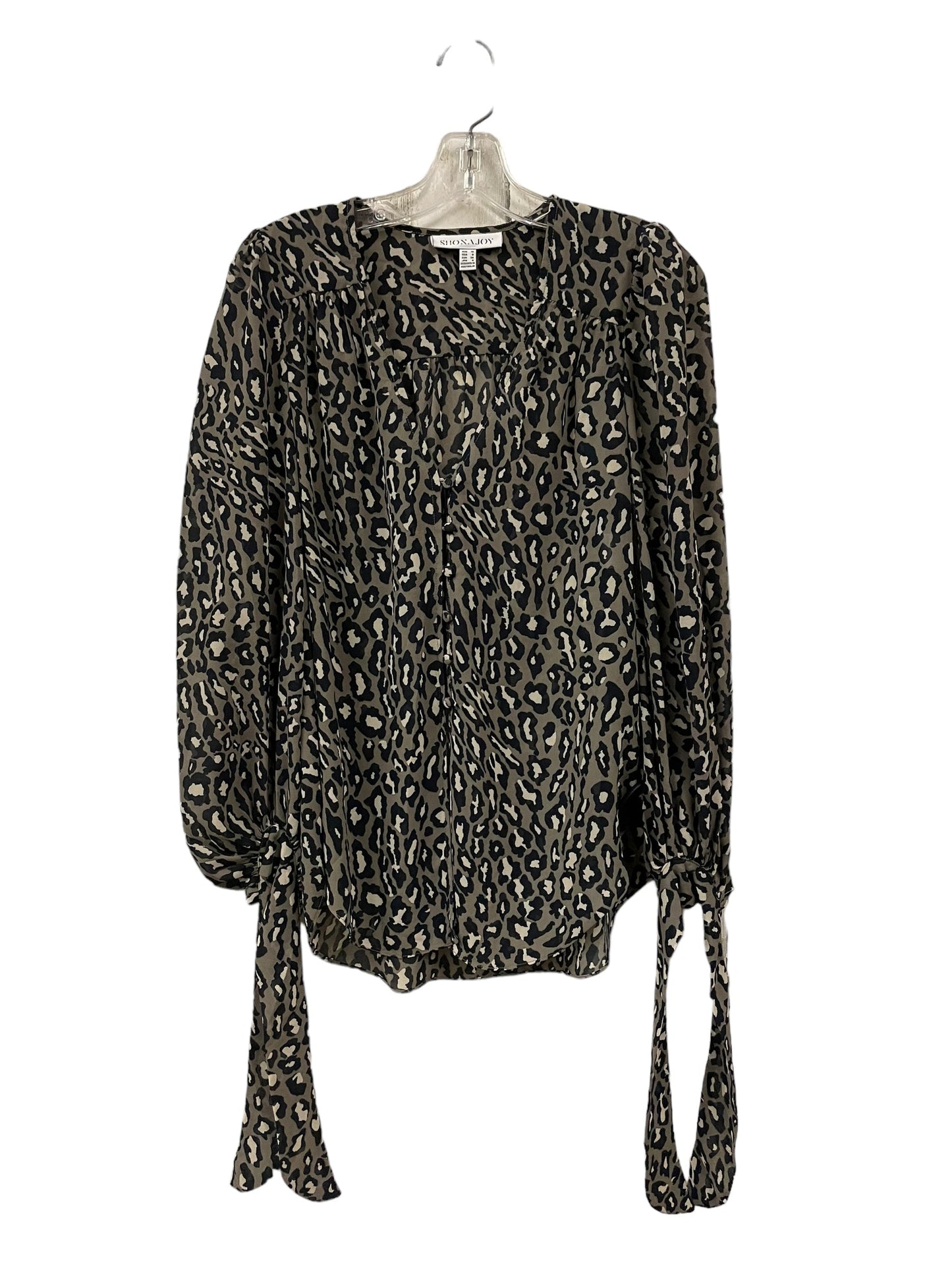 Top Long Sleeve By Clothes Mentor In Animal Print, Size: S